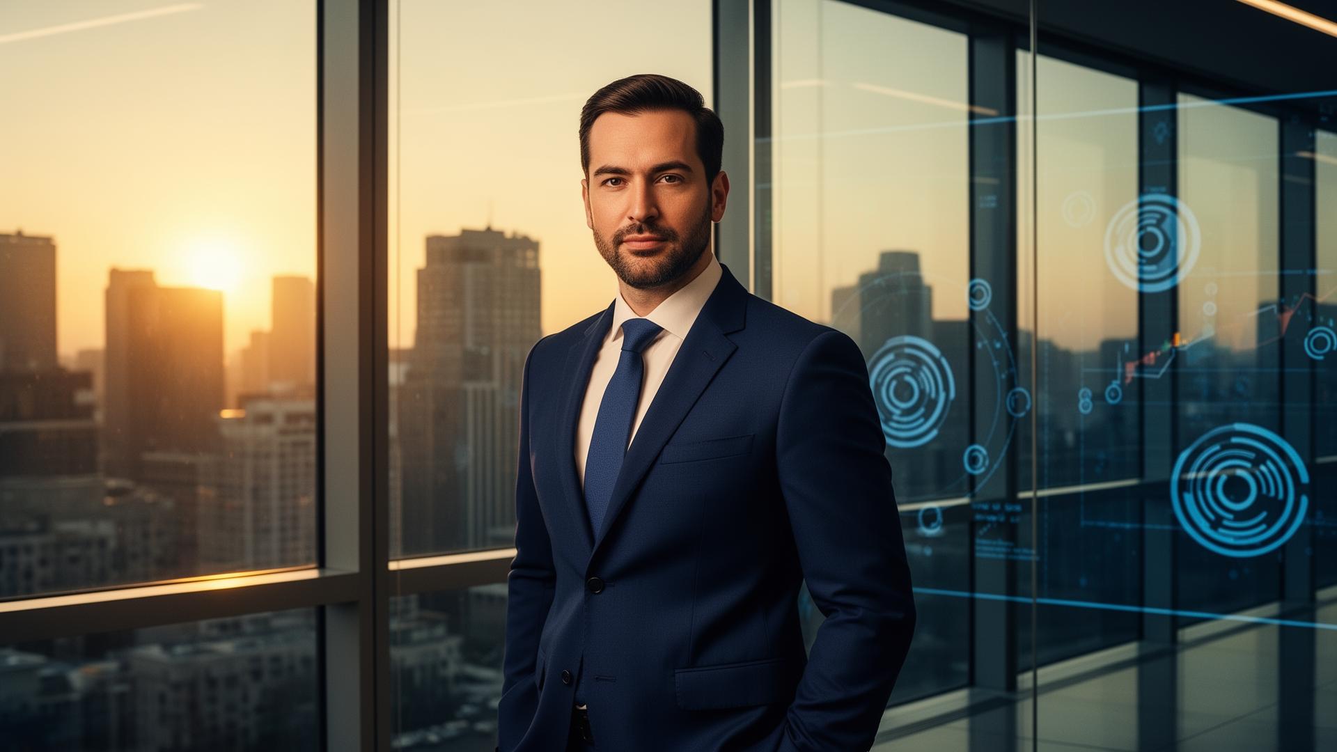 CFA charterholder in a modern office